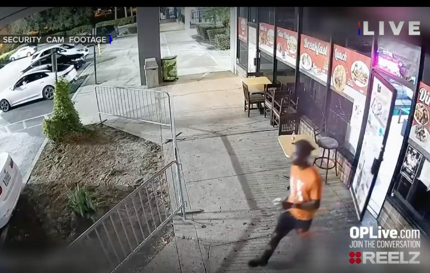 Security Camera Captures Moment Two Men Are Robbed At Gunpoint