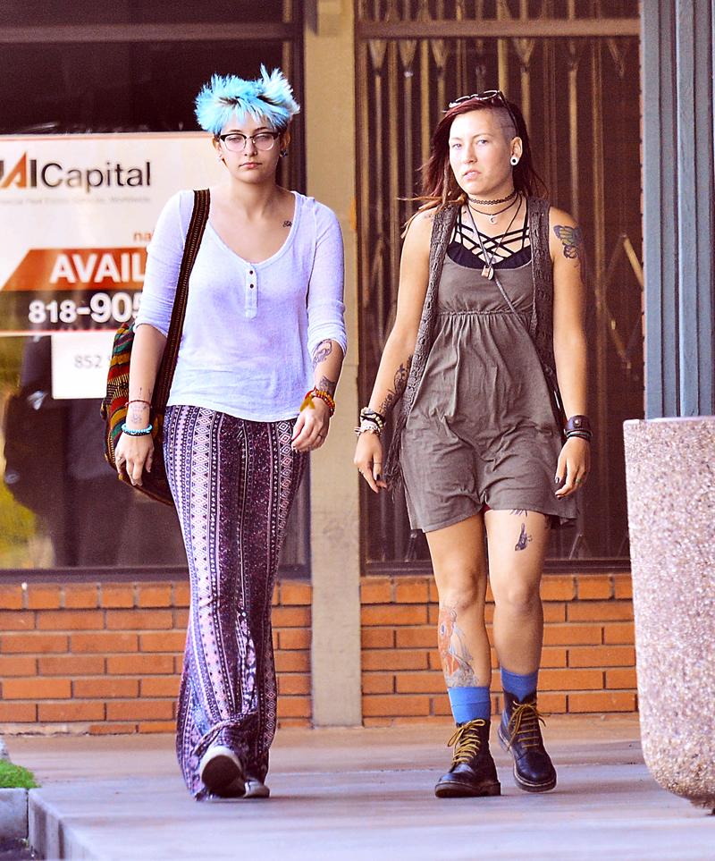 Paris Jackson Tattoos Blue Hair