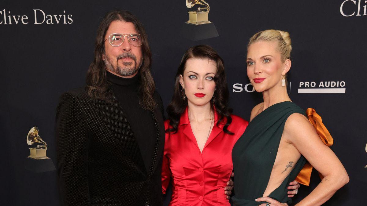 Photo of Dave Grohl, Violet Grohl, and Jordyn Blum