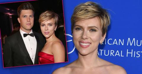 Scarlett Johansson Colin Jost Couple Debut Photos