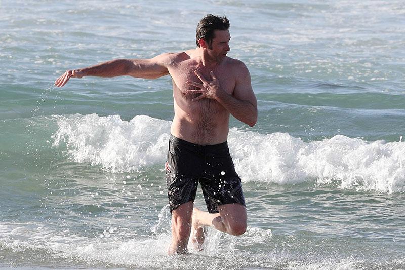 //hugh jackman shirtless bondi beach swimsuit