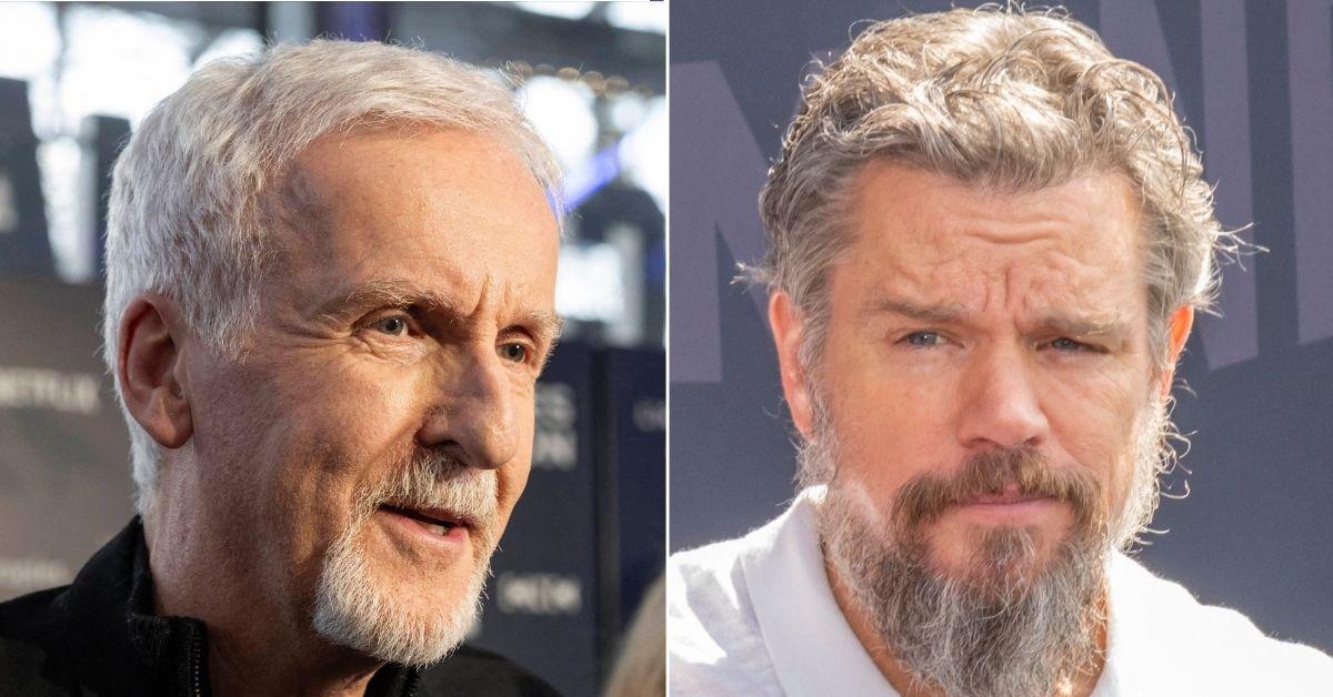 picture of James Cameron and Matt Damon 