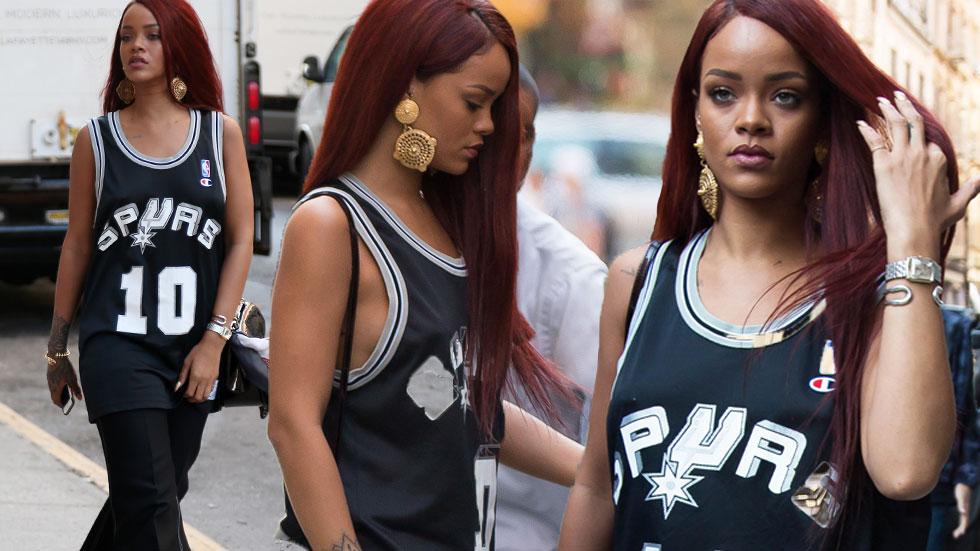 rihanna braless shopping nyc