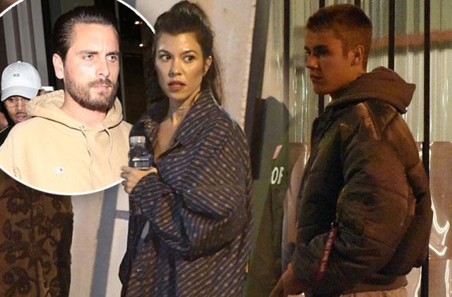 //Kourtney Kardashian Date Justin Bieber Church