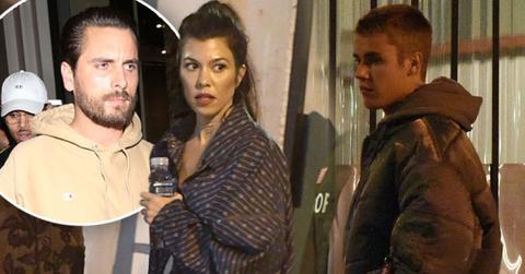 //Kourtney Kardashian Date Justin Bieber Church