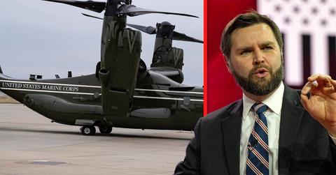 Photo of Marine Two, JD Vance