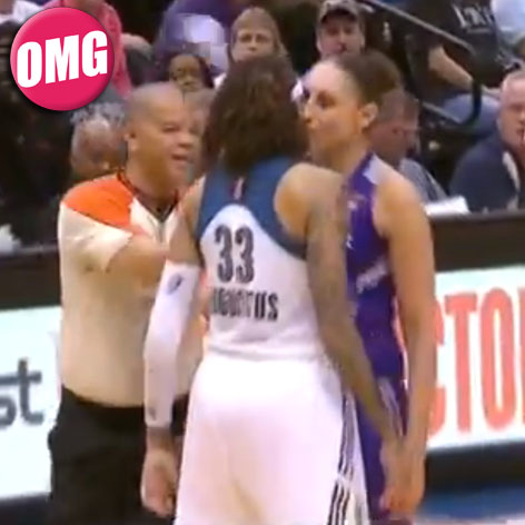 //diana taurasi kisses seimone augustus