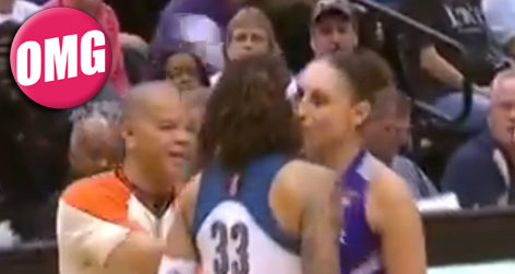 //diana taurasi kisses seimone augustus