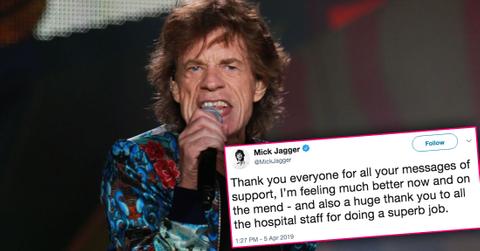 Mick Jagger Thanks Fans After Heart Valve Replacement Surgery