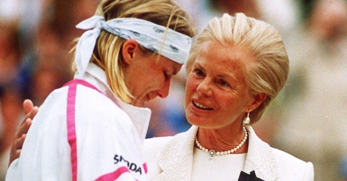 picture of the Duchess of kent and Jana Novotna