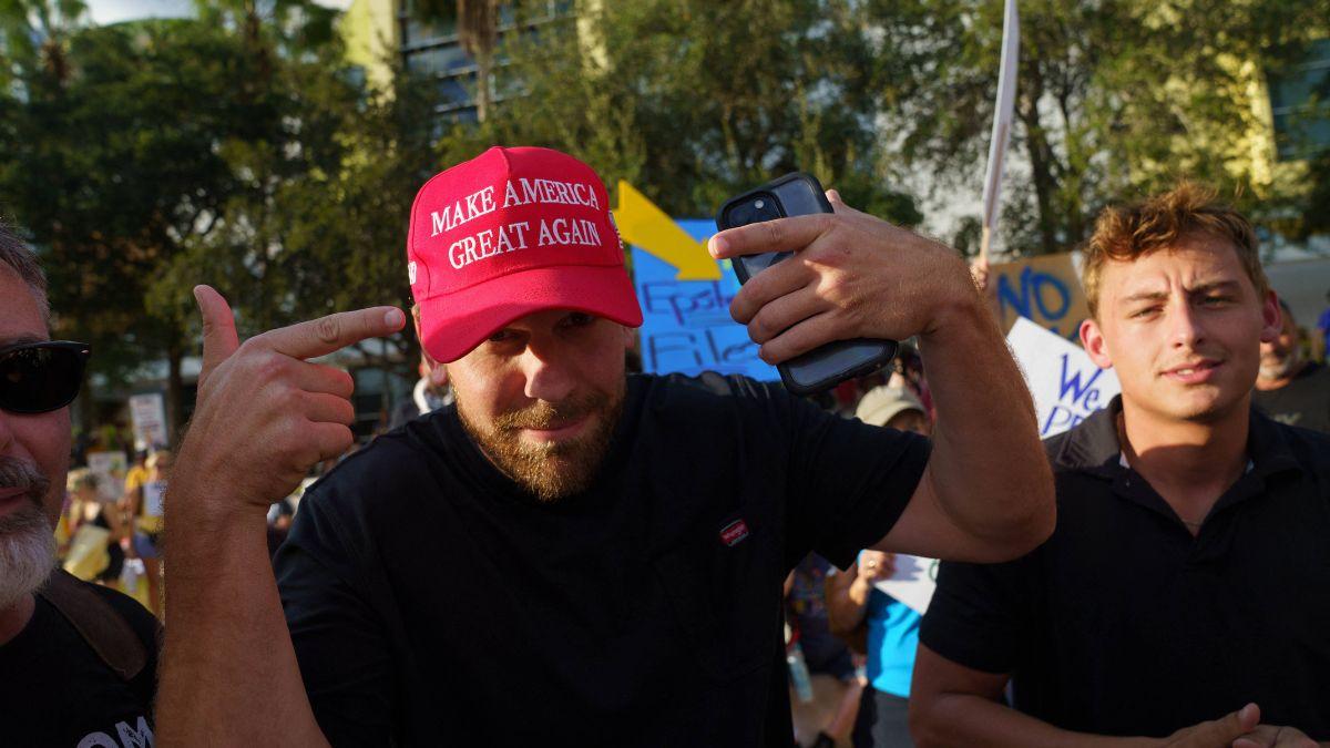 Photo of a Trump supporter