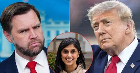 picture of Donald Trump, Usha Vance and JD Vance