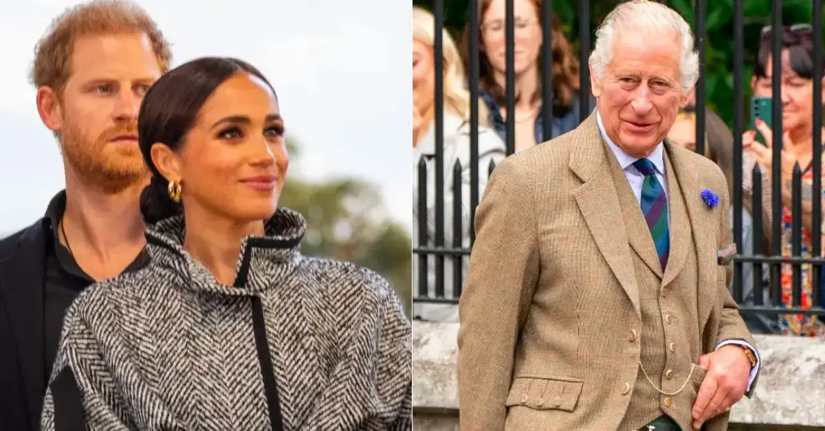 Photo of Prince Harry and Meghan Marke, King Charles