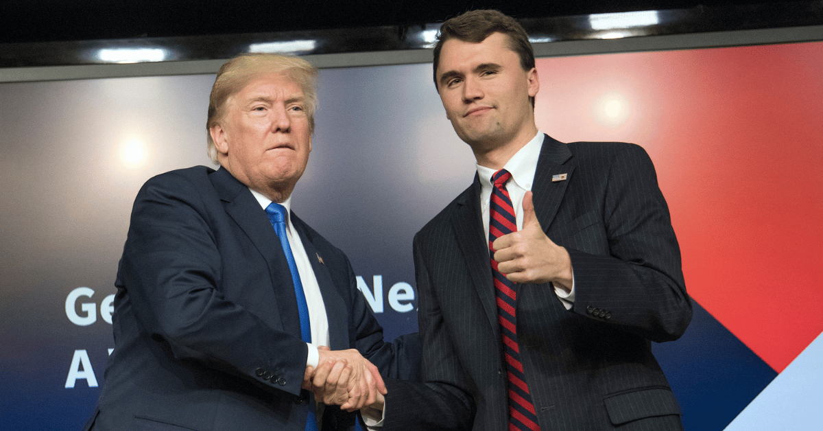 Photo of Donald Trump and Charlie Kirk