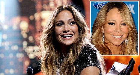 //jennifer lopez mariah carey american idol square