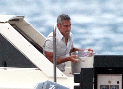 George Clooney Goes Yachting With New Girlfriend And Ex Girlfriend