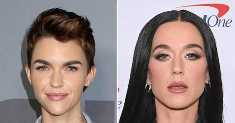 Split photo of Katy Perry and Ruby Rose