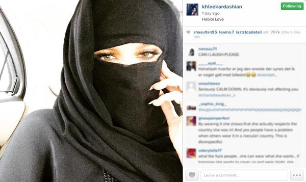 Khloe Kardashian Stirs Up Muslim Clothing Controversy In Dubai