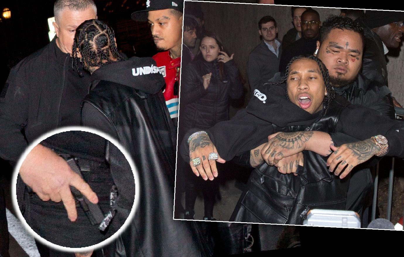 Tyga Thrown Out Floyd Mayweather's Party Gun Drama
