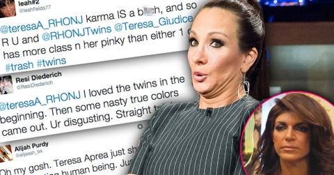 //teresa aprea on wwhl hate tweets