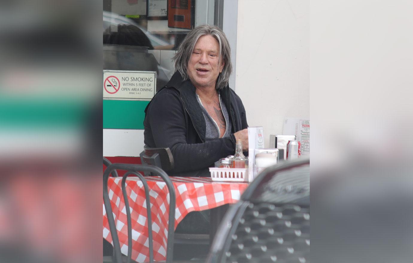 Mickey Rourke Long Hair Photos