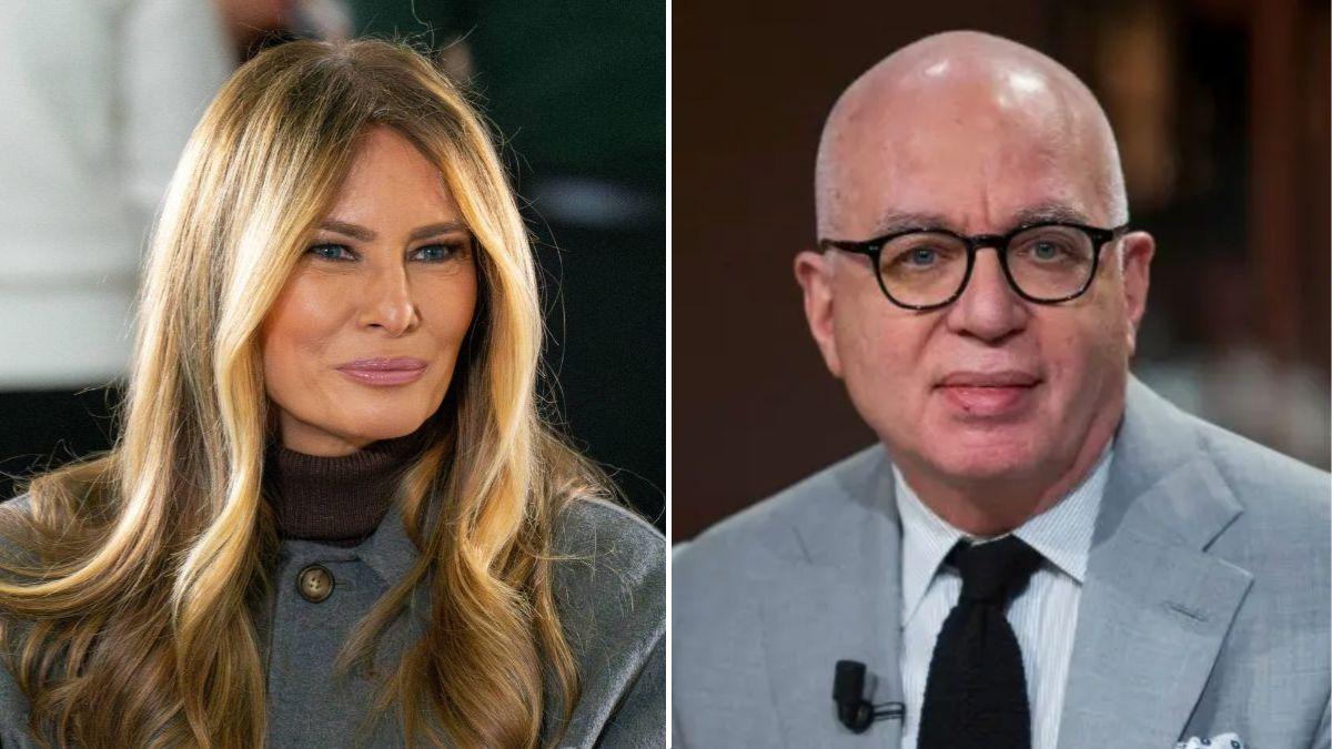split image of Melania Trump and Michael Wolff