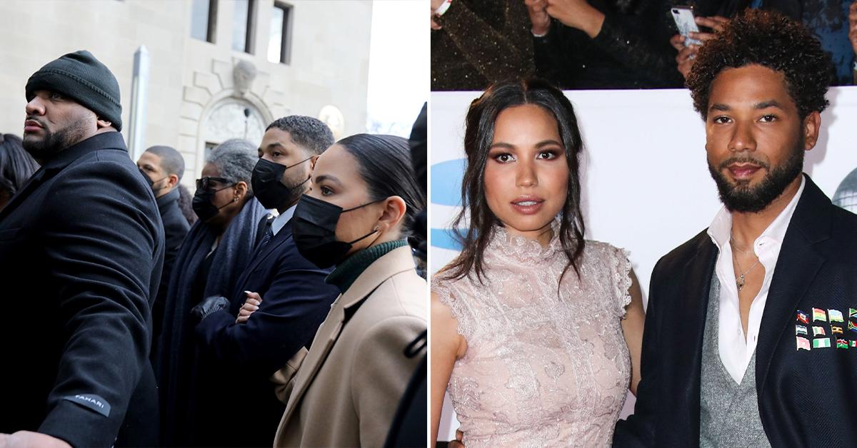 jurnee smollett holding arms jussie trial jury selection begins pp