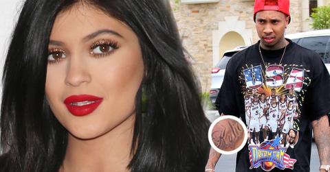 Tyga Gets Kylie Tattoo