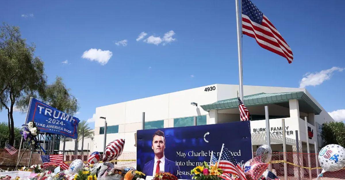 Photo of Charlie Kirk vigil