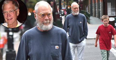 //david letterman beard son harry