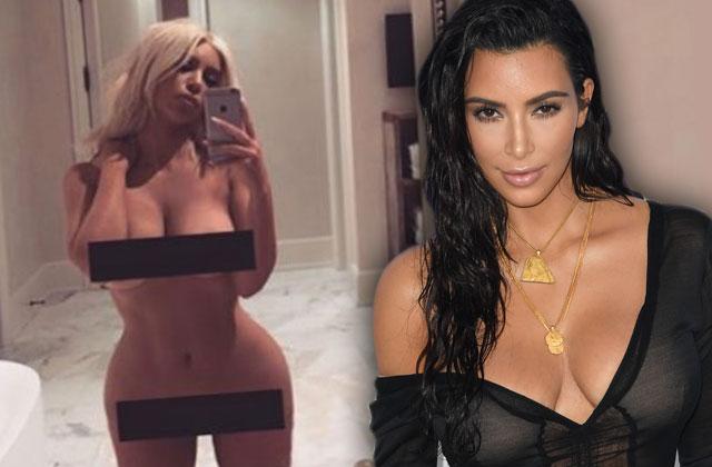 Kim Kardashian posts nude selfie for International Womens 