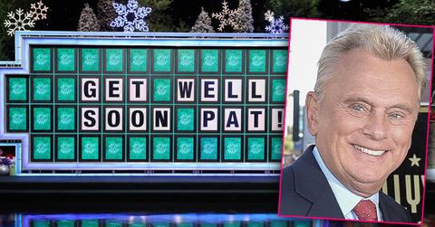 Wheel Of Fortune Letters Spelling Out GET WELL PAT! Inset Of Pat Sajak