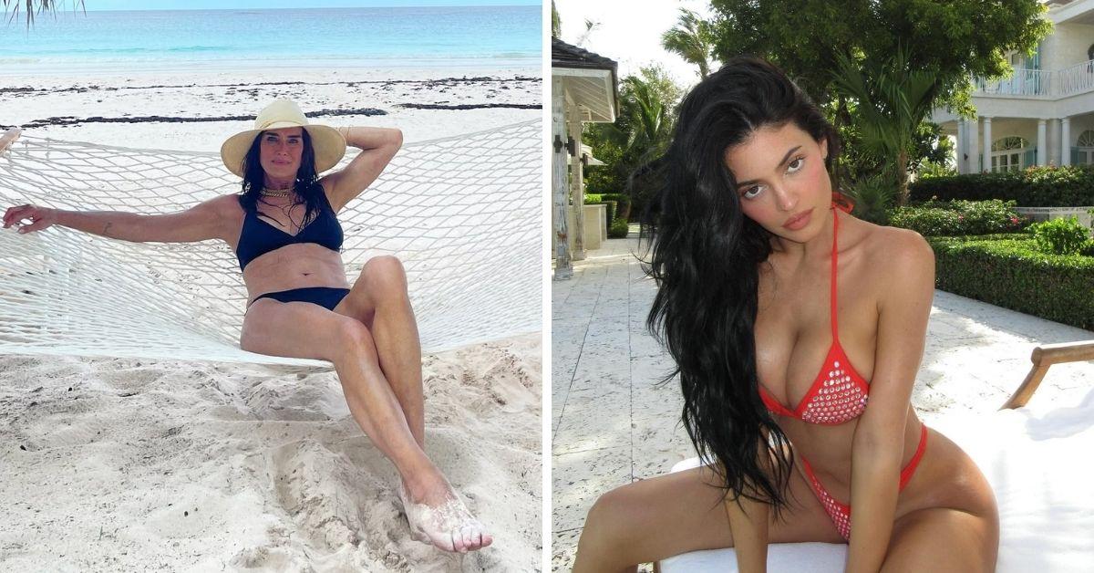 Split photo of Brooke Shields, Kylie Jenner