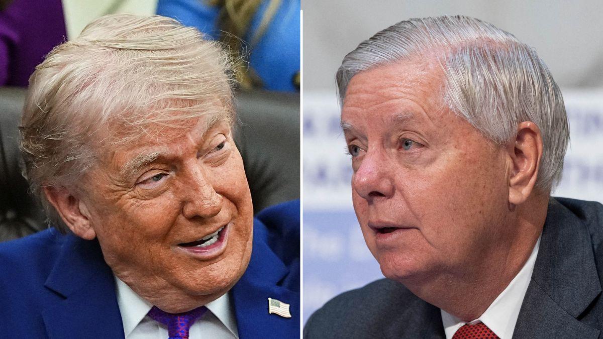 Picture of Donald Trump and Lindsey Graham