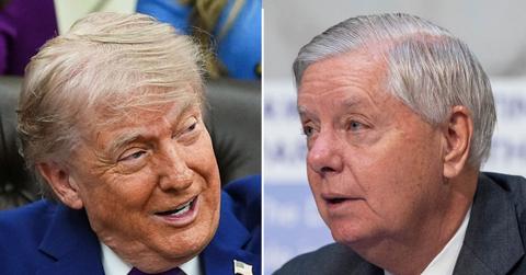 Picture of Donald Trump and Lindsey Graham