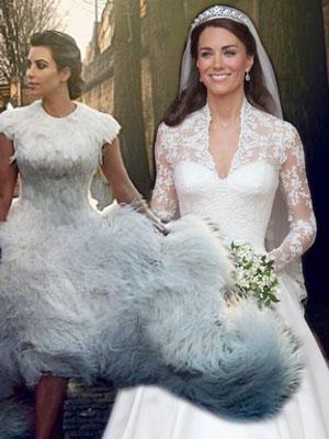 Kim kardashian wedding dress hotsell to kanye