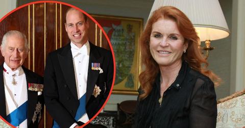 Photo of Sarah Ferguson, King Charles and Prince William