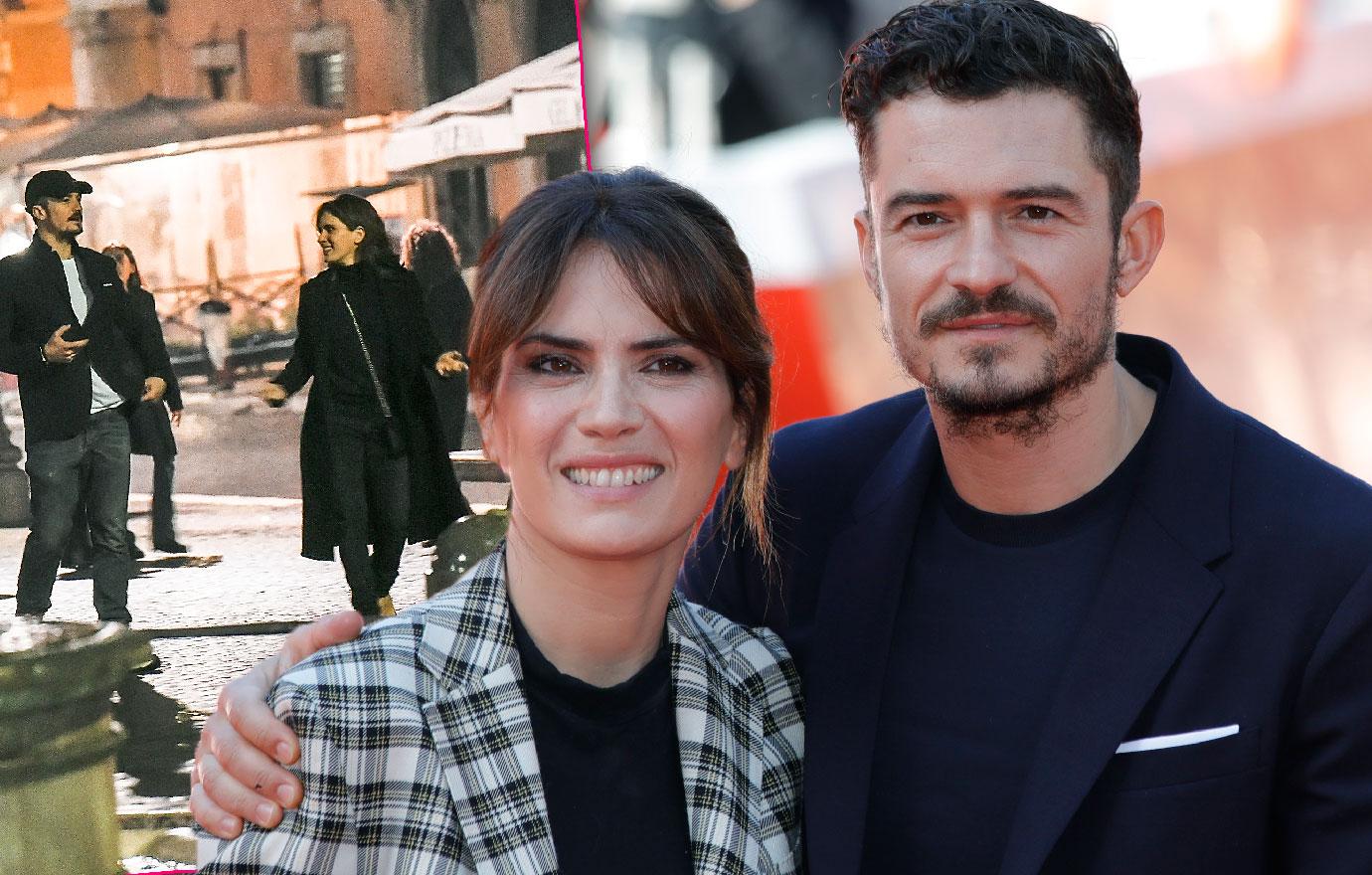 Orlando Bloom Cosies Up To Italian Actress In Rome