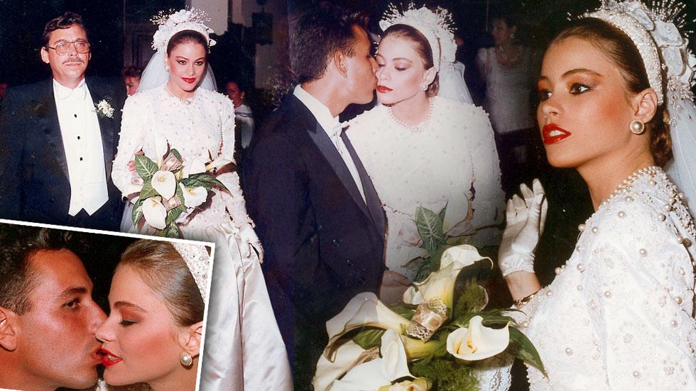 Before There Was Joe There Was Jose See Sofia Vergaras 1991 Wedding Photos With Her First Husband 4587