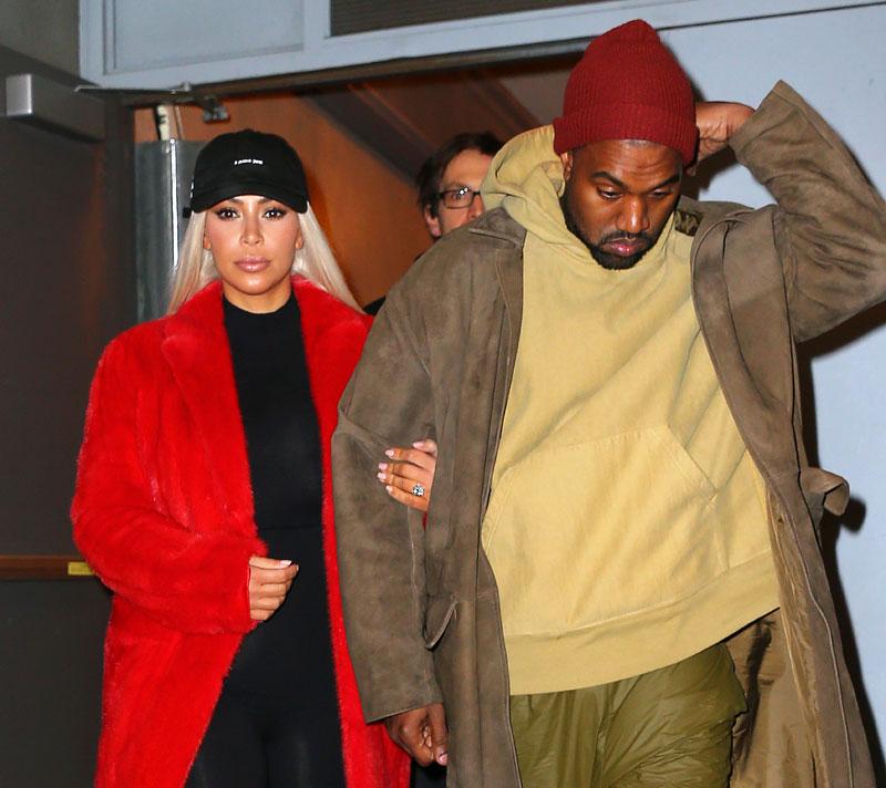 Kim Kardashian & Kanye West Photos -- Hamilton On Broadway In NYC