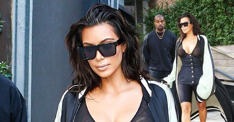 kim kardashian topless naked boobs corset