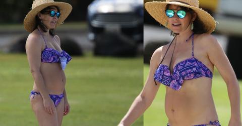 evangeline lilly bikini post baby body