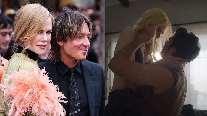 Split photo of Keith Urban, Nicole Kidman and Zac Efron
