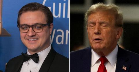 msnbc chris hayes mock donald trump fall asleep hush money trial