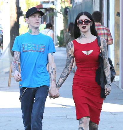 Kat Von D And Her New Boyfriend Seen Holding Hands In West Hollywood, CA
