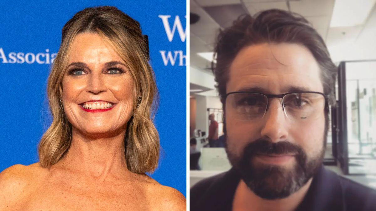 Photo of Savannah Guthrie and Mark Orchard