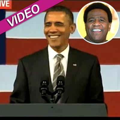 //barack obama sings al green