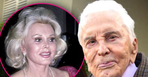 //kirk douglas pays tribute zsa zsa gabor death pp