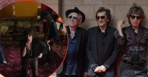 Photo of Ronnie Wood, Mick Jagger and Keith Richards