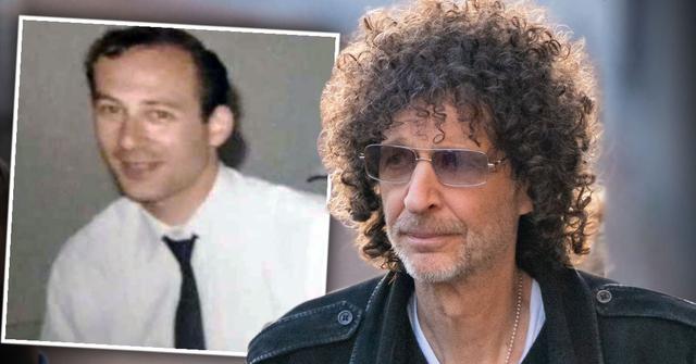 Inset of Donald Jay Barnett Wearing White Shirt and Tie , Sad Looking Howard Stern Looking Left